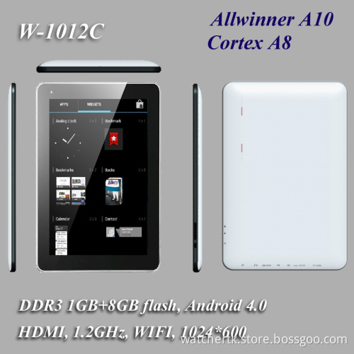 10.1 Inch Tablet PC with Android4.0+1GB+8GB Flash+1024*600